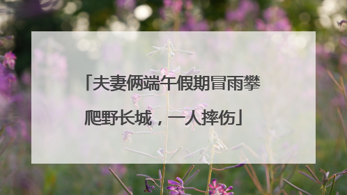 夫妻俩端午假期冒雨攀爬野长城，一人摔伤