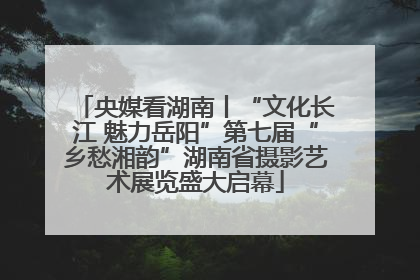 央媒看湖南丨“文化长江 魅力岳阳”第七届“乡愁湘韵”湖南省摄影艺术展览盛大启幕