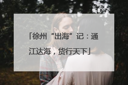 徐州“出海”记：通江达海，货行天下