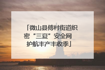 微山县傅村街道织密“三夏”安全网 护航丰产丰收季