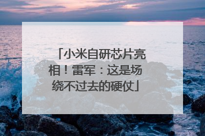 小米自研芯片亮相！雷军：这是场绕不过去的硬仗