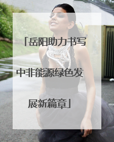 岳阳助力书写中非能源绿色发展新篇章