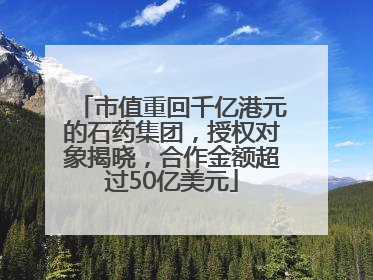 市值重回千亿港元的石药集团，授权对象揭晓，合作金额超过50亿美元