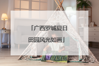 广西罗城夏日田园风光如画