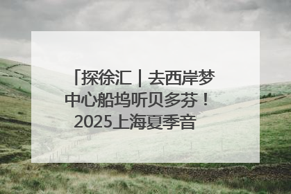 探徐汇｜去西岸梦中心船坞听贝多芬！2025上海夏季音乐节公布节目阵容