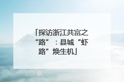探访浙江共富之“路”：县城“虾路”焕生机