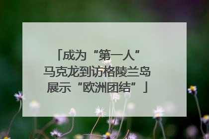 成为“第一人” 马克龙到访格陵兰岛展示“欧洲团结”