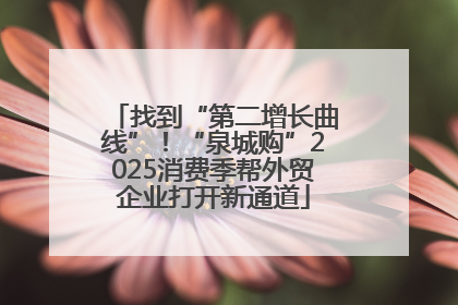 找到“第二增长曲线”！“泉城购”2025消费季帮外贸企业打开新通道