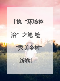 执“环境整治”之笔 绘“秀美乡村”新卷