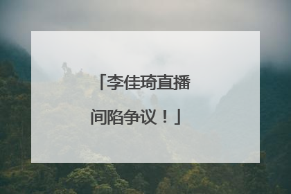 李佳琦直播间陷争议！