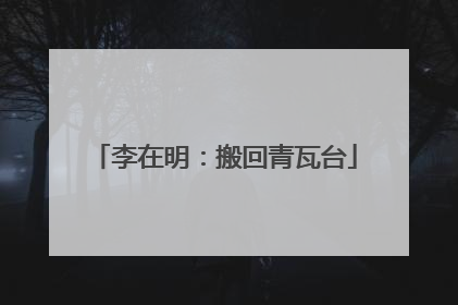 李在明：搬回青瓦台