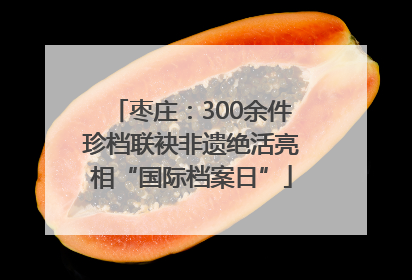 枣庄：300余件珍档联袂非遗绝活亮相“国际档案日”