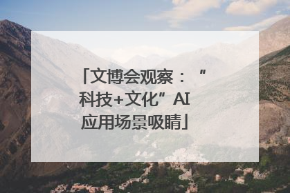 文博会观察：“科技+文化”AI应用场景吸睛