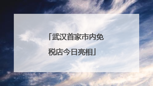 武汉首家市内免税店今日亮相