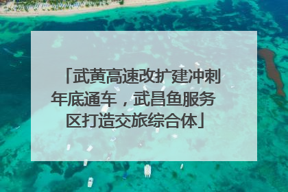 武黄高速改扩建冲刺年底通车，武昌鱼服务区打造交旅综合体
