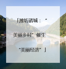 潍坊诸城：“美丽乡村”催生“美丽经济”