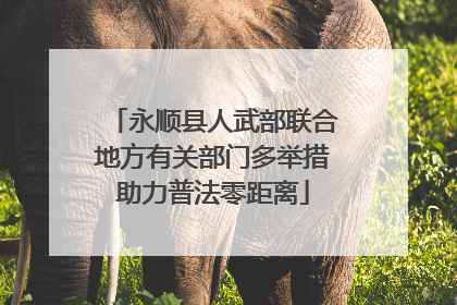 永顺县人武部联合地方有关部门多举措助力普法零距离