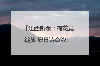 江西新余：荷花竞绽放 夏日诗意浓