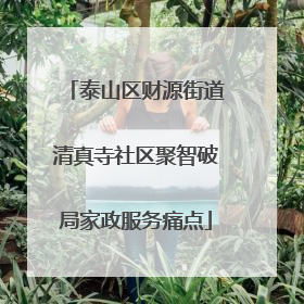 泰山区财源街道清真寺社区聚智破局家政服务痛点
