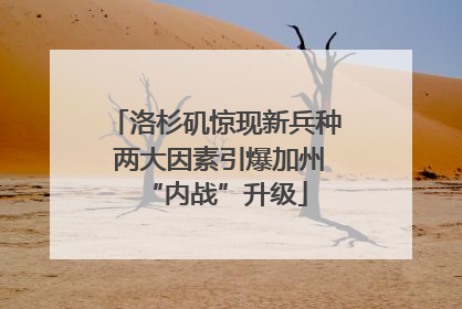 洛杉矶惊现新兵种 两大因素引爆加州“内战”升级