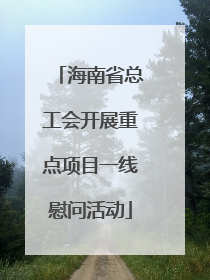 海南省总工会开展重点项目一线慰问活动