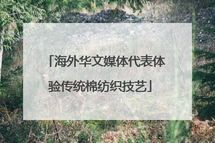 海外华文媒体代表体验传统棉纺织技艺