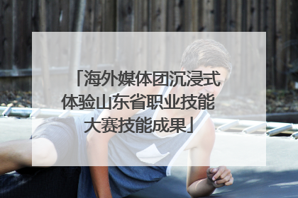 海外媒体团沉浸式体验山东省职业技能大赛技能成果