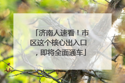 济南人速看！市区这个核心出入口，即将全面通车