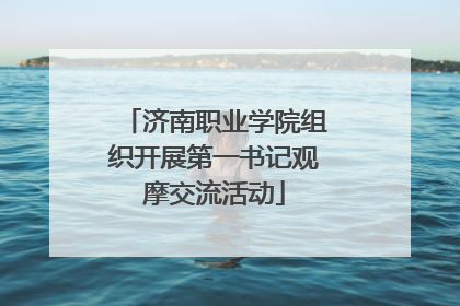 济南职业学院组织开展第一书记观摩交流活动