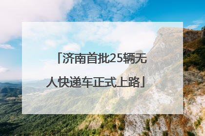 济南首批25辆无人快递车正式上路