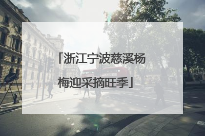 浙江宁波慈溪杨梅迎采摘旺季