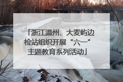 浙江温州、大麦屿边检站组织开展“六一”主题教育系列活动