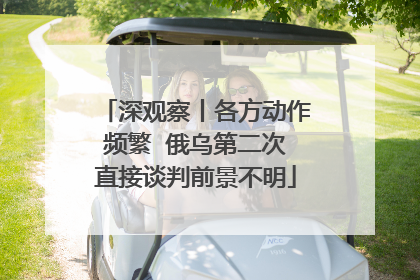 深观察丨各方动作频繁  俄乌第二次直接谈判前景不明