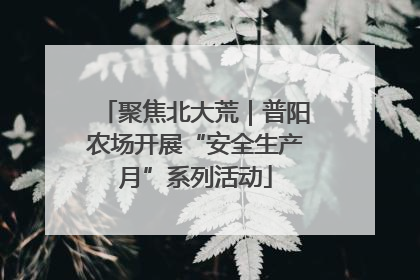 聚焦北大荒｜普阳农场开展“安全生产月”系列活动