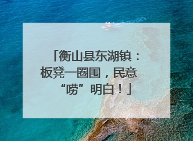 衡山县东湖镇：板凳一圈围，民意“唠”明白！