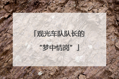 观光车队队长的“梦中情岗”