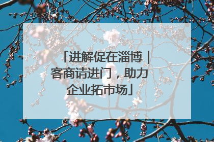 进解促在淄博｜客商请进门，助力企业拓市场