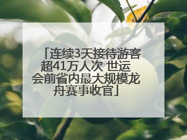 连续3天接待游客超41万人次 世运会前省内最大规模龙舟赛事收官