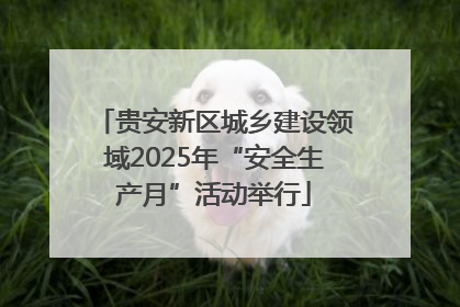 贵安新区城乡建设领域2025年“安全生产月”活动举行