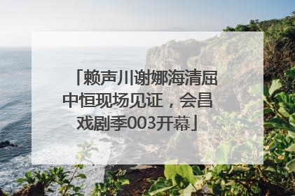 赖声川谢娜海清屈中恒现场见证，会昌戏剧季003开幕