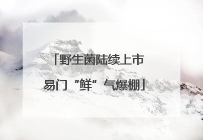 野生菌陆续上市 易门“鲜”气爆棚