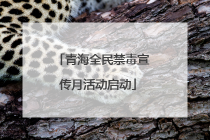 青海全民禁毒宣传月活动启动