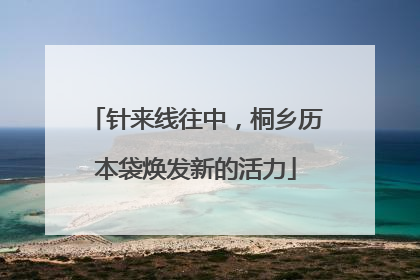 针来线往中，桐乡历本袋焕发新的活力