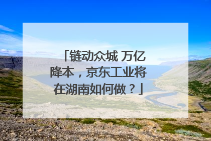 链动众城 万亿降本，京东工业将在湖南如何做？