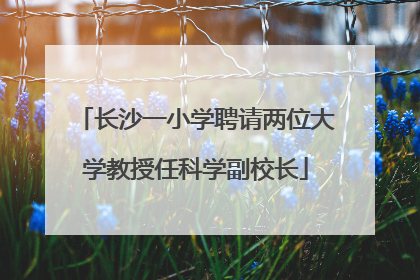 长沙一小学聘请两位大学教授任科学副校长