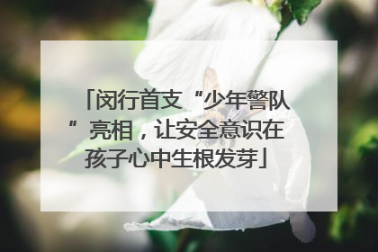 闵行首支“少年警队”亮相，让安全意识在孩子心中生根发芽