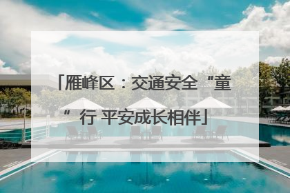 雁峰区：交通安全“童”行 平安成长相伴