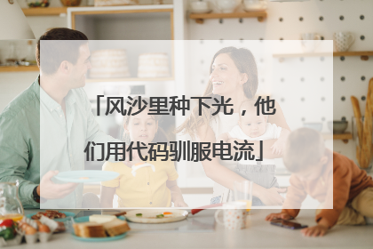 风沙里种下光，他们用代码驯服电流