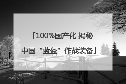 100%国产化 揭秘中国“蓝盔”作战装备