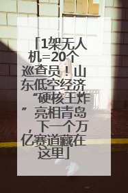 1架无人机=20个巡查员！山东低空经济“硬核王炸”亮相青岛，下一个万亿赛道藏在这里